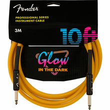 Cargar imagen en el visor de la galería, Cable para Instrumentos de 10ft con Punta Recta Fender Professional Series Glow in the Dark