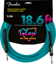 Cargar imagen en el visor de la galería, Cable para Instrumentos de 18.6ft con Punta Recta Fender Professional Series Glow in the Dark