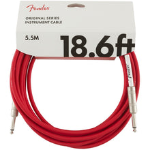 Cargar imagen en el visor de la galería, Cable para Instrumentos de 18.6ft con Punta Recta Fender Original Series - Colores Variados