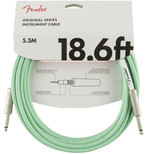 Cargar imagen en el visor de la galería, Cable para Instrumentos de 18.6ft con Punta Recta Fender Original Series - Colores Variados