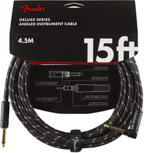 Cargar imagen en el visor de la galería, Cable para Instrumentos de 15ft con Punta en Ángulo Fender Deluxe Series
