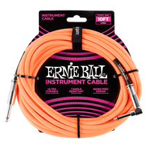 Cargar imagen en el visor de la galería, Cables para Instrumento de 10ft con Punta en Ángulo Ernie Ball Braided - Disponible en Varios Colores