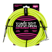 Cargar imagen en el visor de la galería, Cables para Instrumento de 10ft con Punta en Ángulo Ernie Ball Braided - Disponible en Varios Colores