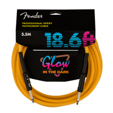 Cargar imagen en el visor de la galería, Cable para Instrumentos de 18.6ft con Punta Recta Fender Professional Series Glow in the Dark