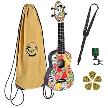 Cargar imagen en el visor de la galería, Paquete de Ukelele Soprano Ortega Keiki K2 Series