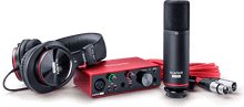 Cargar imagen en el visor de la galería, Paquete de Grabación con Interfaz, Micrófono y Audífonos Focusrite Scarlett Solo Studio