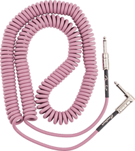 Cargar imagen en el visor de la galería, Cable para Instrumentos de 30ft con Punta en Ángulo Fender Contour Series Coiled
