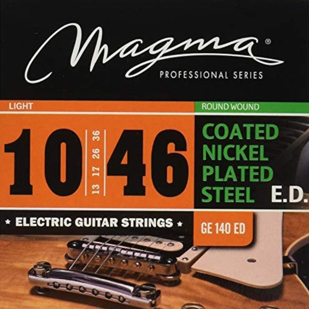Cuerdas para Guitarra Eléctrica Magma COATED Nickel Plated 10-46 (GE140ED)