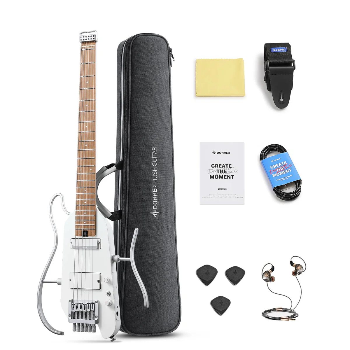 Guitarra Eléctrica Donner HUSH X PRO – Rockaholic Music Shop