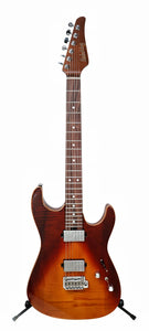 Guitarra Eléctrica Soloking MS-1 Custom 22 HH Flame Flat Top Fire Wakesurf Fishman Afluence Edition