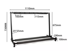 Cargar imagen en el visor de la galería, Pedestal Rack Plegable de 7 Instrumentos para Guitarra/Bajo Deviser PF-D07
