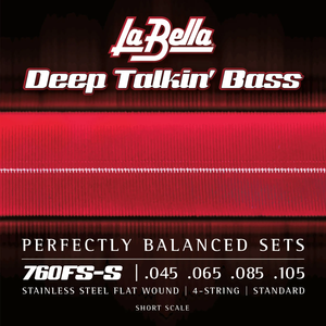 Cuerdas de Bajo La Bella Deep Talkin Bass 45-105 Stainless Steel Short Scale