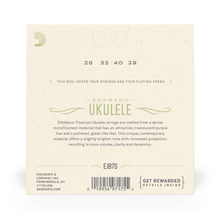 Cargar imagen en el visor de la galería, Cuerdas de Ukelele Soprano D'Addario EJ87S Titanium
