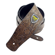 Cargar imagen en el visor de la galería, Correa Ancha de Cuerina para Guitarra con Porta Uñas P&amp;P Music - Diseños Variados

