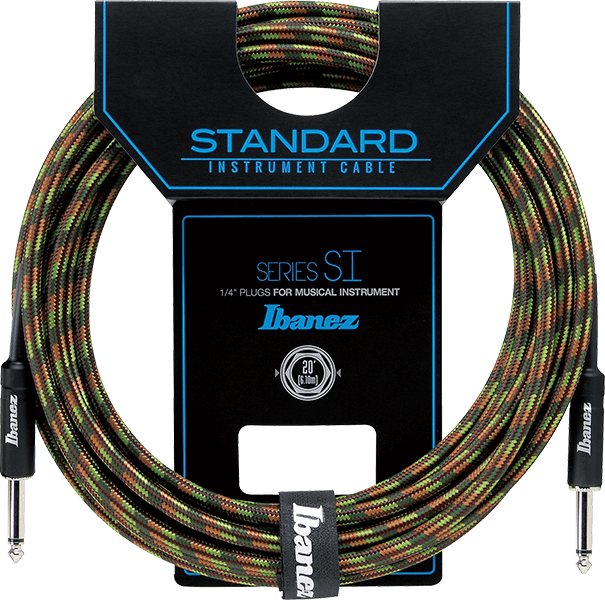Cable de Instrumento Ibanez Serie SI Woven Verde