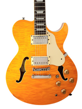 Cargar imagen en el visor de la galería, Guitarra Eléctrica Semihollow Samik Greg Bennett Design RL-3 Quilted Maple

