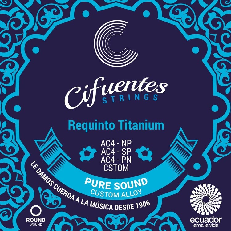 Requinto Strings Cifuentes Strings AC4 Titanium Nylon Nickel Plated ...