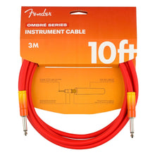 Load image into Gallery viewer, 10ft Fender Ombré Series Straight Tip Instrument Cable - Assorted Colors
