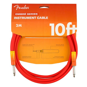 10ft Fender Ombré Series Straight Tip Instrument Cable - Assorted Colors