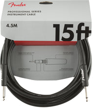 Cargar imagen en el visor de la galería, Cable para Instrumentos de 15ft con Punta Recta Fender Professional Series
