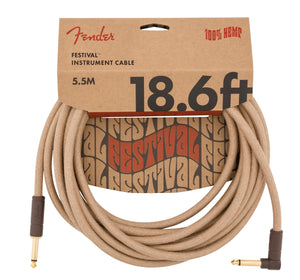 Cable para Instrumentos de 18.6ft con Punta en Ángulo Fender Festival Series