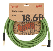 Load image into Gallery viewer, Fender Festival Series Angled Tip 18.6ft Instrument Cable
