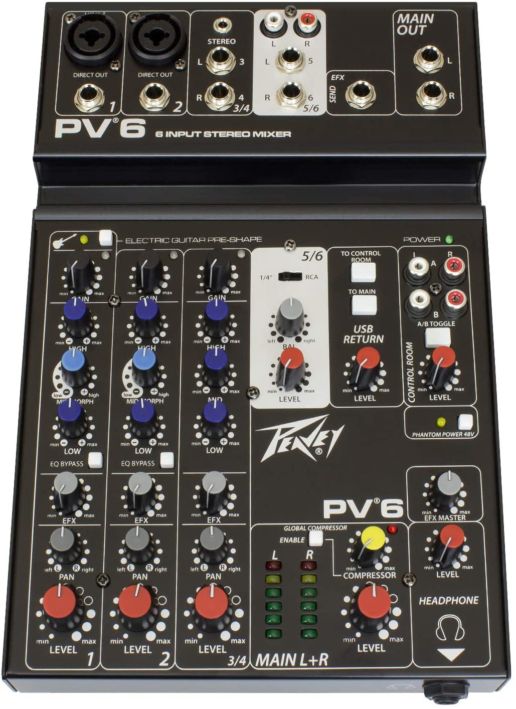 Peavey PV6 6 Channel Analog Console