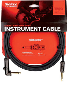 D'Addario Circuit Breaker Series Angled Tip 15ft Instrument Cable