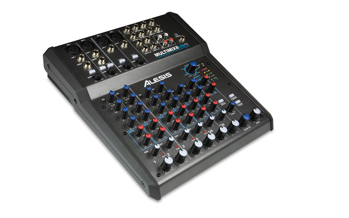 Alesis Multimix 8 USB FX Analog Console with 8 Channel USB