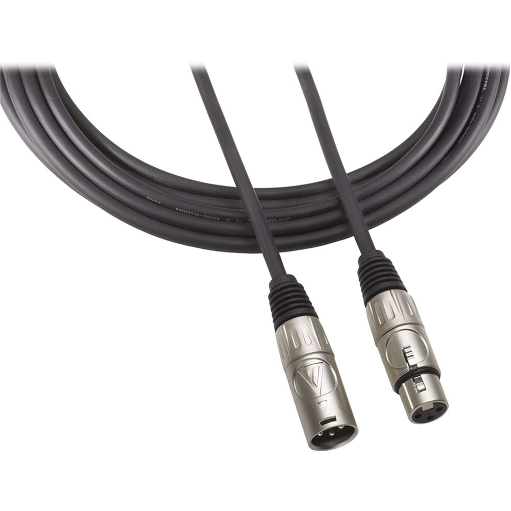 Cable de Micrófono XLRM-XLRF de 25ft Audio Technica Value AT8313