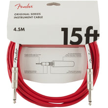 Load image into Gallery viewer, Fender Original Series 15ft Instrument Cable with Straight Tip - Assorted Colors
