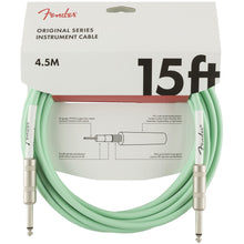 Load image into Gallery viewer, Fender Original Series 15ft Instrument Cable with Straight Tip - Assorted Colors
