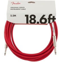 Cargar imagen en el visor de la galería, Cable para Instrumentos de 18.6ft con Punta Recta Fender Original Series - Colores Variados
