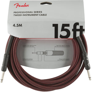 Fender Professional Series 15ft Instrument Cable with Straight Tip