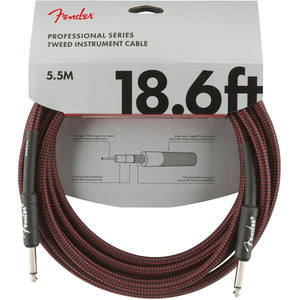 Fender Professional Series 18.6ft Instrument Cable with Straight Tip