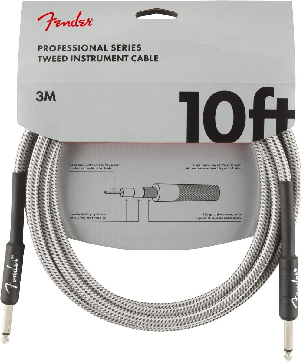 Cable para Instrumentos de 10ft con Punta Recta Fender Professional Series