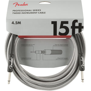 Fender Professional Series 15ft Instrument Cable with Straight Tip
