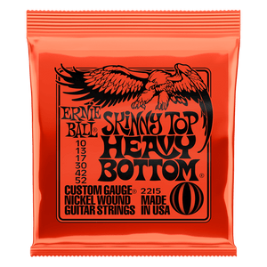 Ernie Ball Skinny Top Heavy Bottom Nickel Wound Electric Guitar Strings 10-52