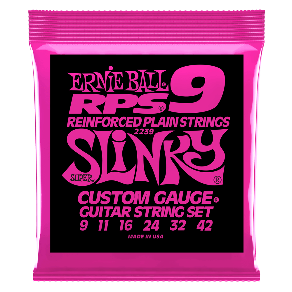 Cuerdas de Guitarra Eléctrica Ernie Ball RPS 9 Super Slinky Nickel Wound 9-42