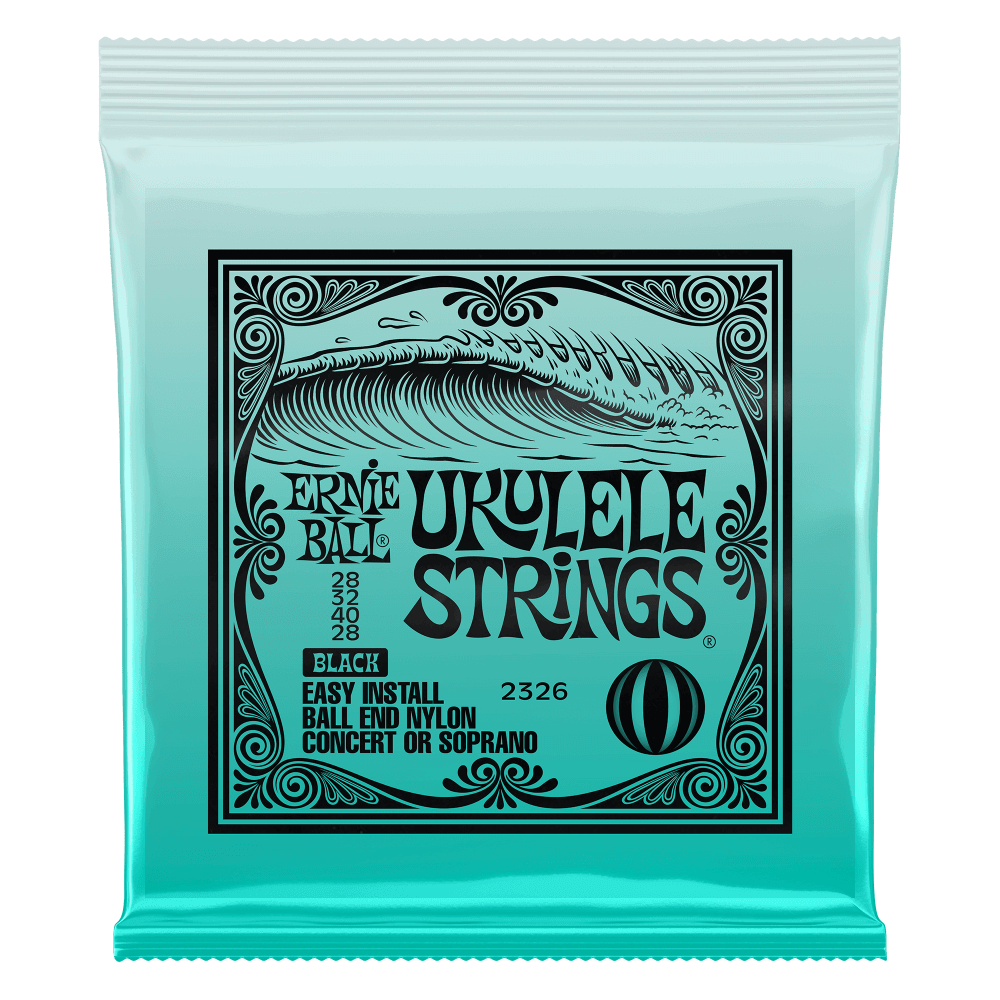 Ukulele Strings Ernie Ball Ukelele Black Nylon