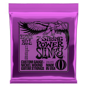 Ernie Ball 7-String Power Slinky Nickel Wound Electric Guitar Strings 11-58