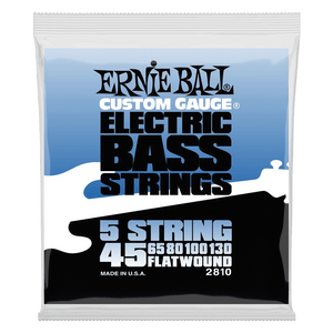Ernie Ball Flatwound Group III 45-130 5-String Bass Strings