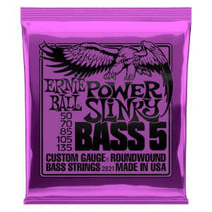 Bass Strings Ernie Ball 5-String Power Slinky Nickel Wound 50-135