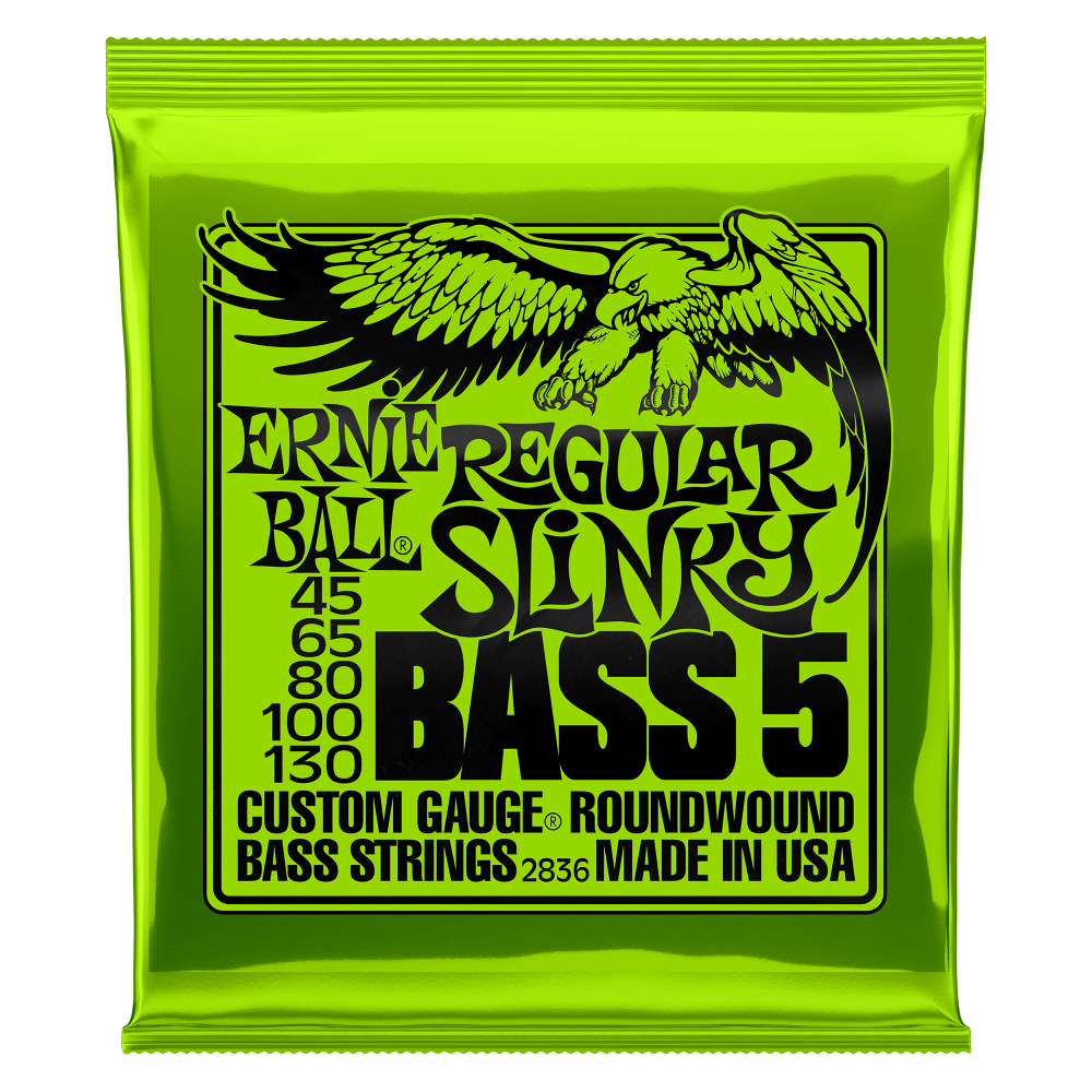 Bass Strings Ernie Ball 5-String Regular Slinky Nickel Wound 45-130
