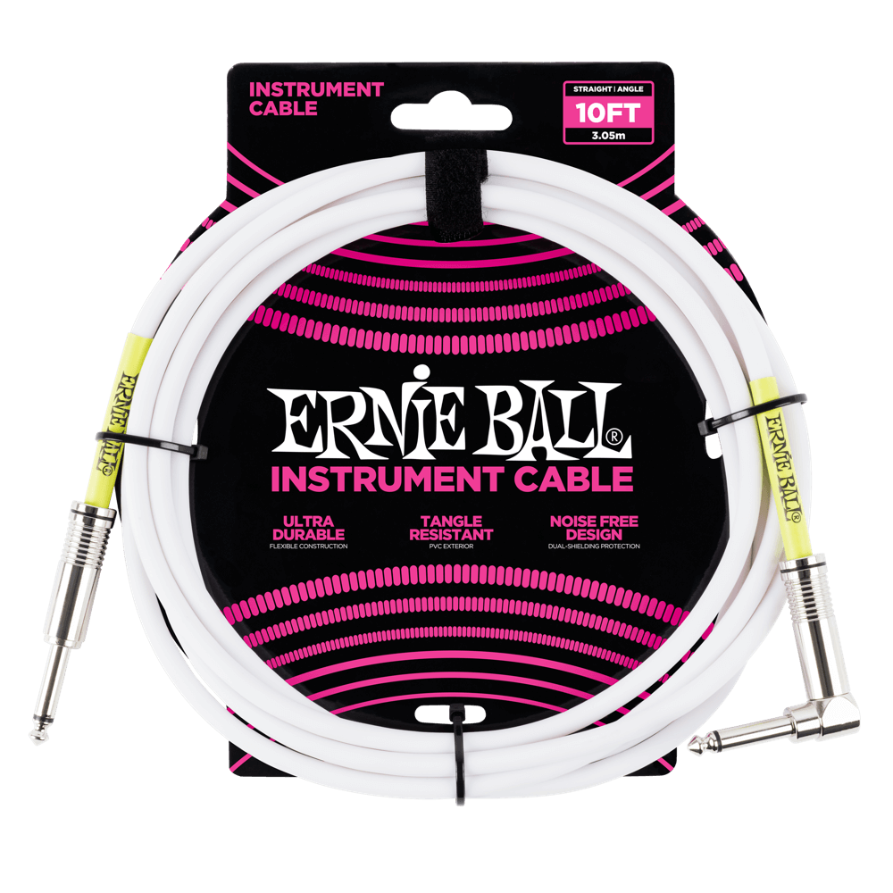 Ernie Ball Classic Angled Tip 10ft Instrument Cables