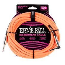 Load image into Gallery viewer, 18ft Ernie Ball Braided Angled Tip Instrument Cables
