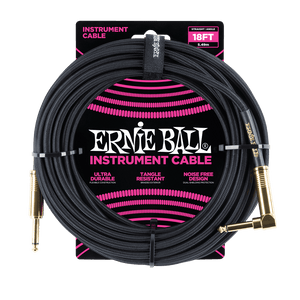 Cables para Instrumento de 18ft con Punta en Ángulo Ernie Ball Braided