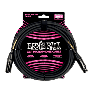 Cable de Micrófono XLRM-XLRF de 20ft Ernie Ball