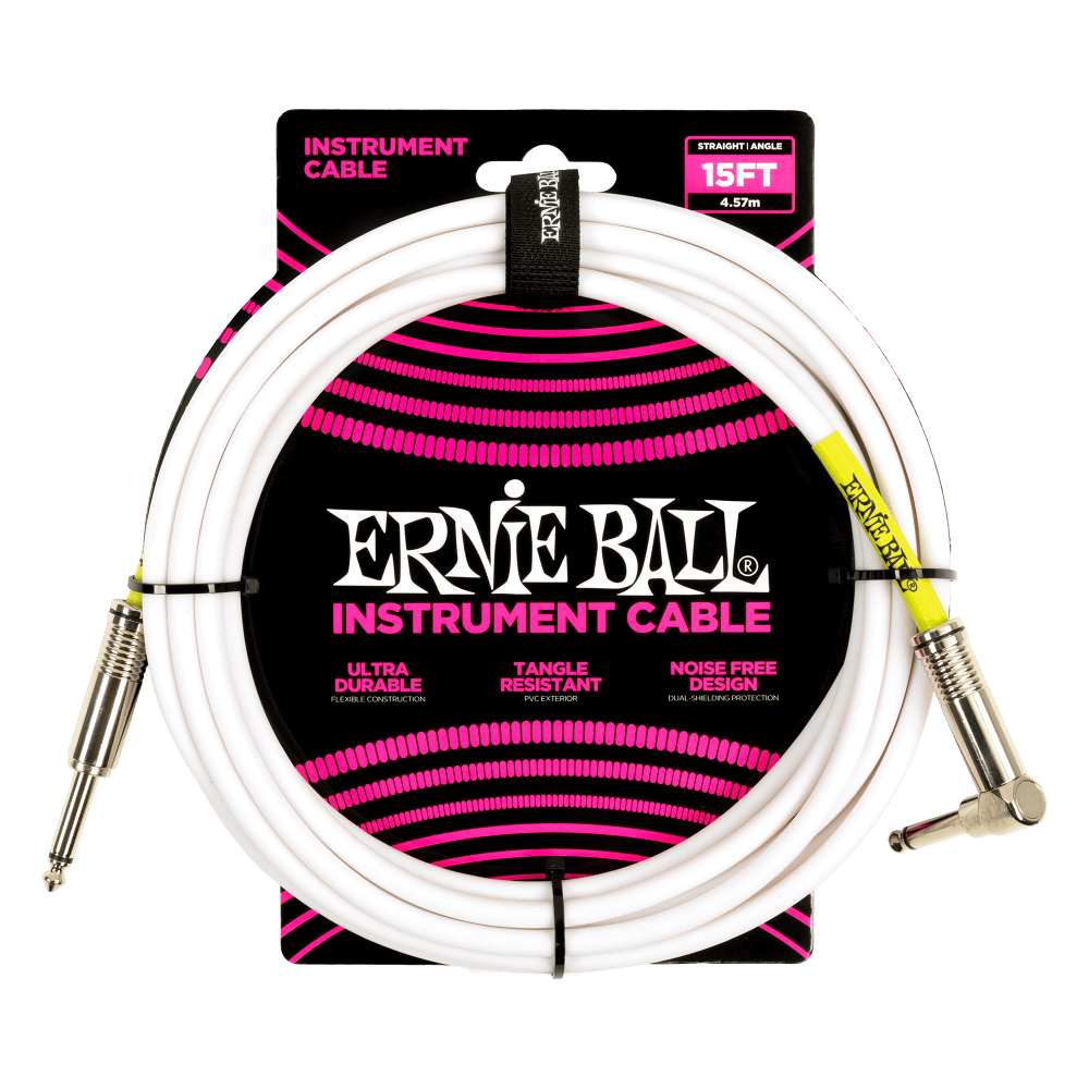 Ernie Ball Classic Angled Tip 15ft Instrument Cables