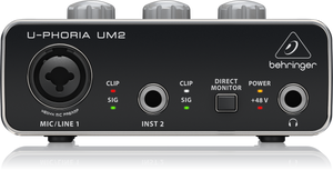 Behringer U-PHORIA UM2 USB Audio Interface 